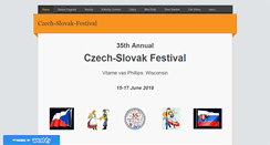 Desktop Screenshot of czech-slovak-festival.com