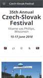 Mobile Screenshot of czech-slovak-festival.com