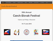 Tablet Screenshot of czech-slovak-festival.com